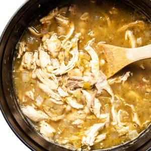 Pasture Raised Chicken Soup in BONE BROTH (Plain Chicken Stew)