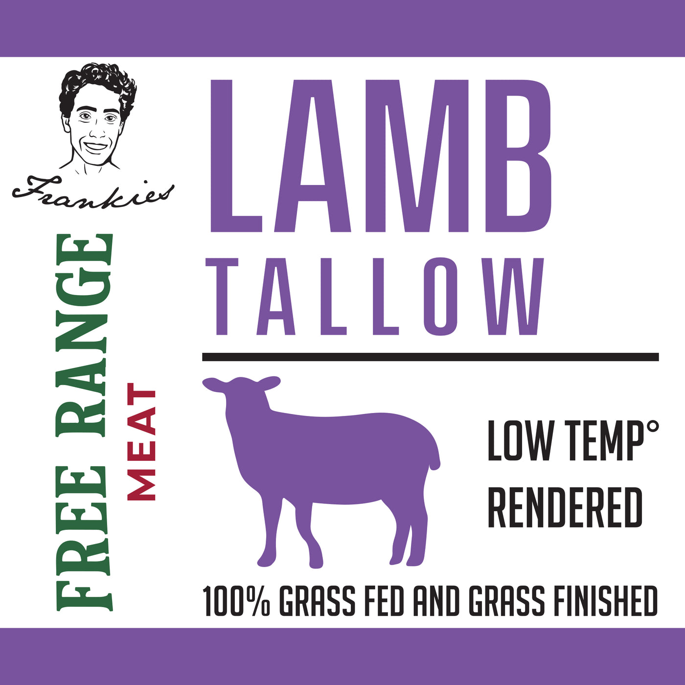 Lamb Tallow 100% Grass Fed Grass Finished Pasture Raised Pastured