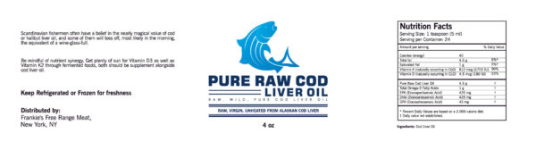 Raw Cod Liver Oil